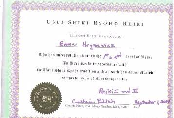 Reiki 1 & 2 Certification in Usui Shiki Ryoho Reiki